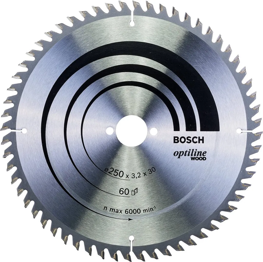 Bosch Professional CIRKZB OPT T 250X30X3,2 60T Zaagblad - Hout - Ø200mm - afbeelding 6 van 6