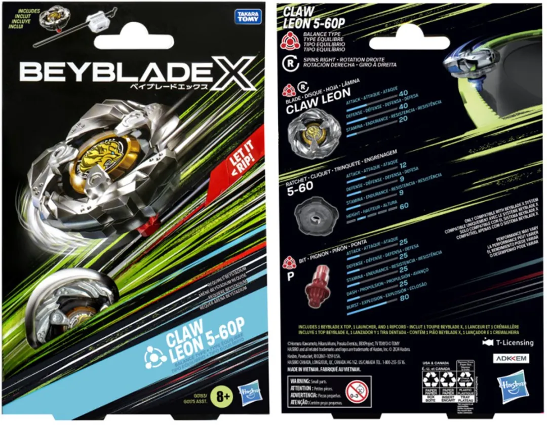 Hasbro Beyblade BBX Claw Leon Balance Multicolor