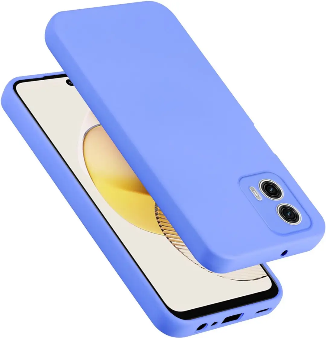 Cadorabo Hoesje geschikt voor Motorola Moto G73 in LIQUID LICHT PAARS