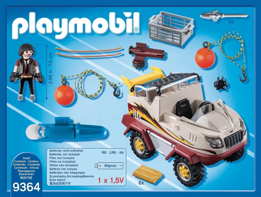 Playmobil Amfibievoertuig 9364 - Multicolor - afbeelding 6 van 6
