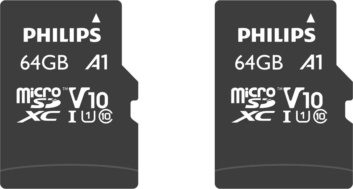 Philips FM64MP45D Micro SDXC 64GB - 2 Stuks