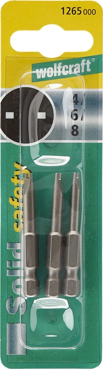 Wolfcraft Safety Bit Solid Safety 3-delig - 1265000