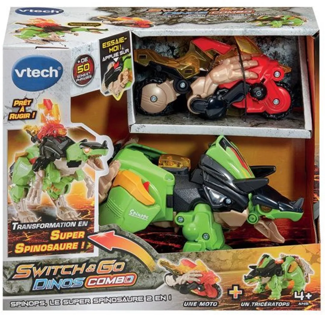 Vtech Switch & Go Dino Combo Spinops Multicolor