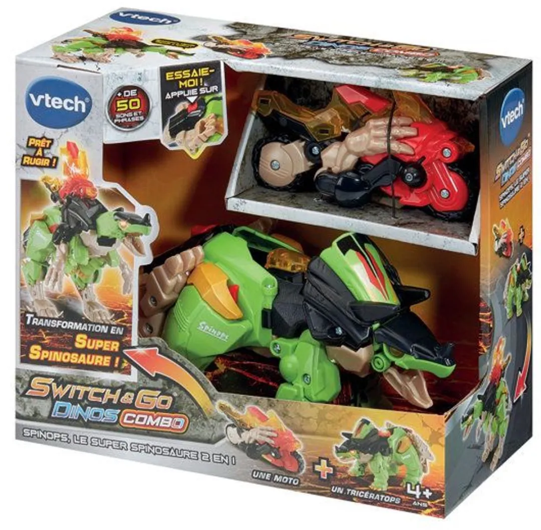 Vtech Switch & Go Dino Combo Spinops Multicolor