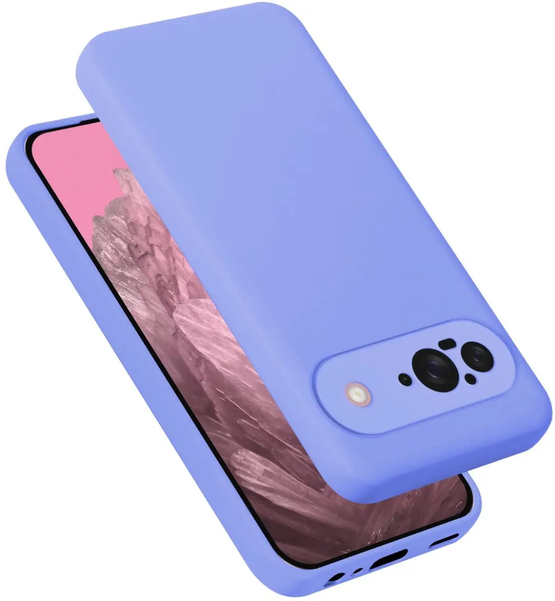 Cadorabo Hoesje geschikt voor Google Pixel 9 in LIQUID LICHT PAARS