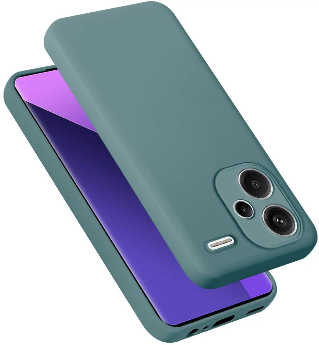 Cadorabo Hoesje geschikt voor Xiaomi Redmi Note 13 Pro Plus in LIQUID GROEN