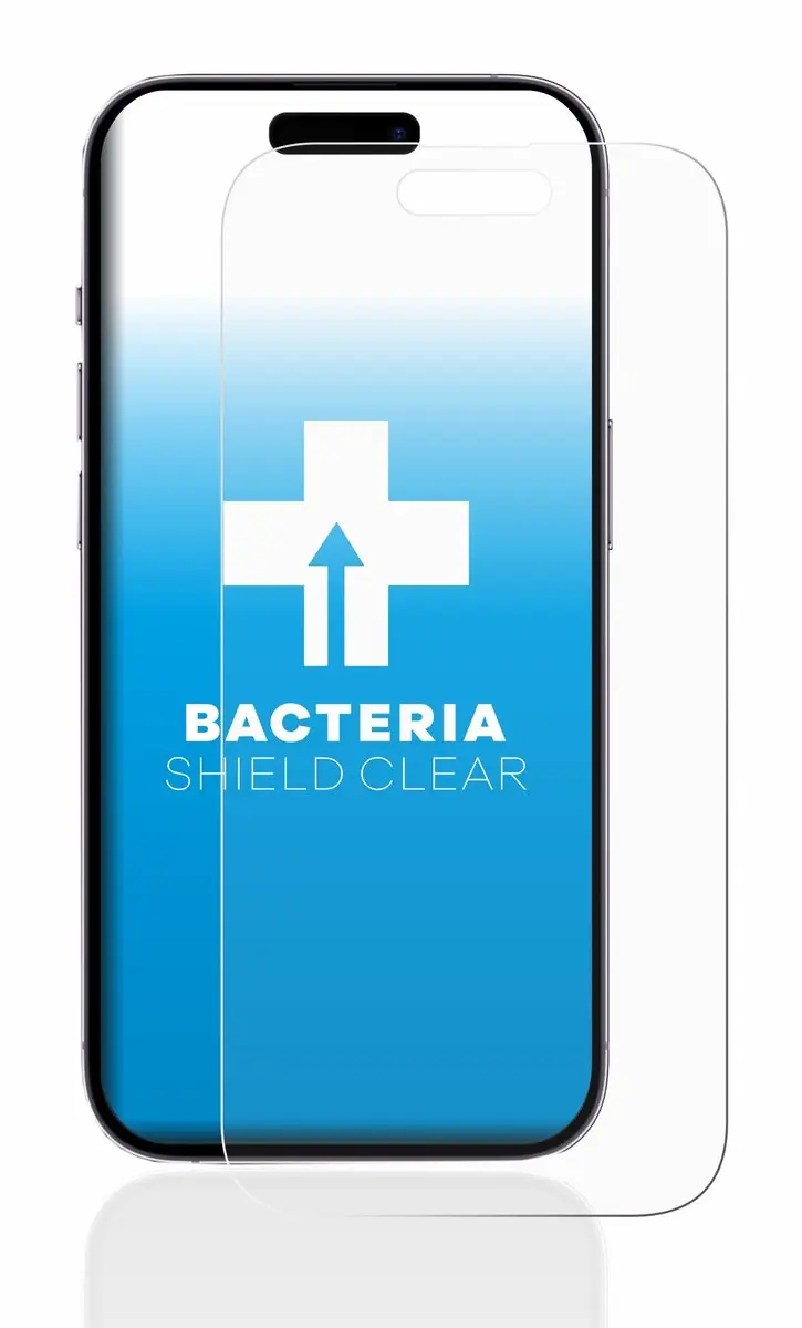 upscreen Screenprotector iPhone 14 Pro - Antibacterieel Transparant - afbeelding 6 van 6