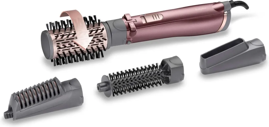 Babyliss Beliss Big Hair AS960E Föhnborstel - 1000W - Oud roze