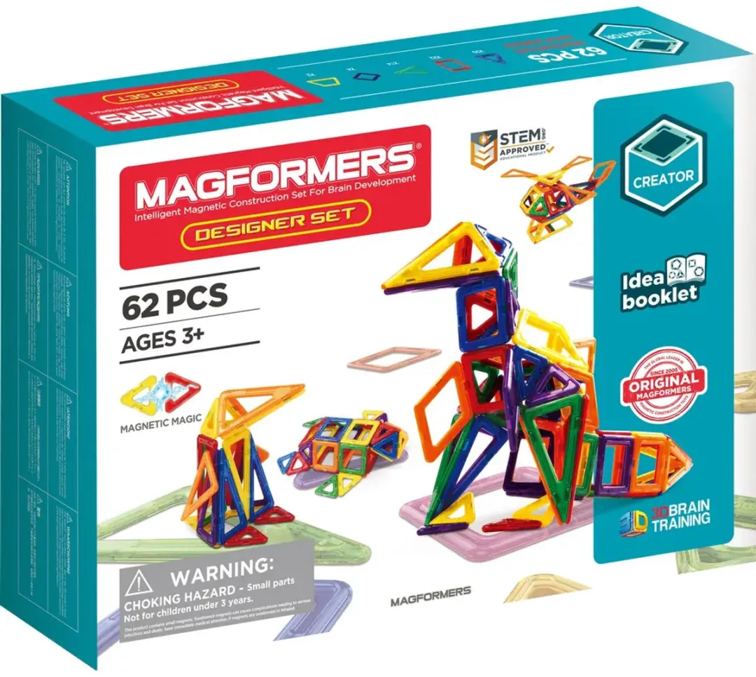 Magformers Designer Set 62-delig - Multicolor - afbeelding 4 van 4