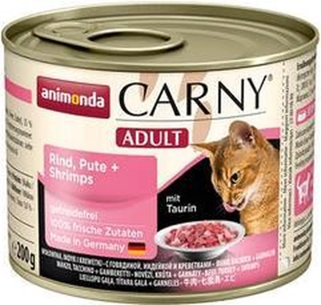 Animonda Carny Adult Rund Kalkoen Garnaal - 6x200g