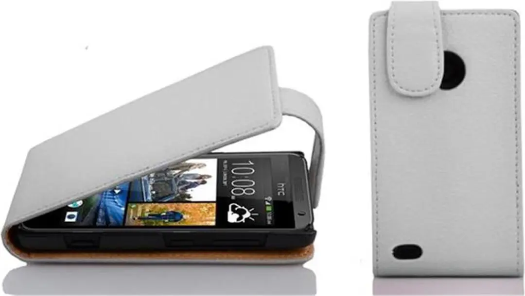 Cadorabo Hoesje geschikt voor HTC Desire 300 in MAGNESIUM WIT