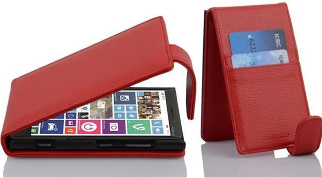 Cadorabo Hoesje geschikt voor Nokia Lumia 929 / 930 in INFERNO ROOD