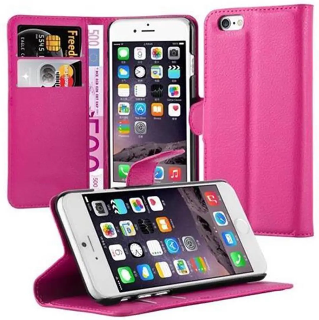 Cadorabo Hoesje geschikt voor Apple iPhone 6 / 6S in KERSEN ROZE