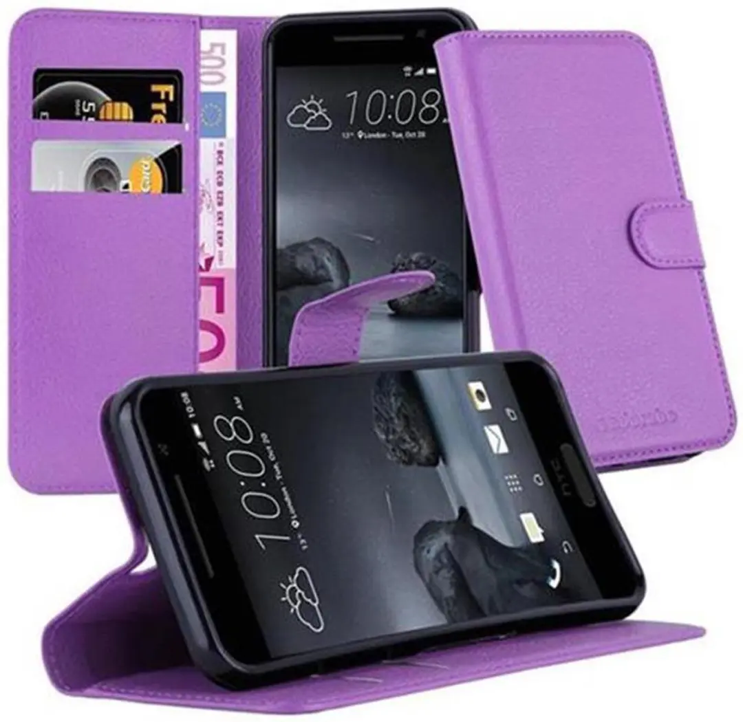 Cadorabo Hoesje geschikt voor HTC ONE A9 in MANGAAN PAARS