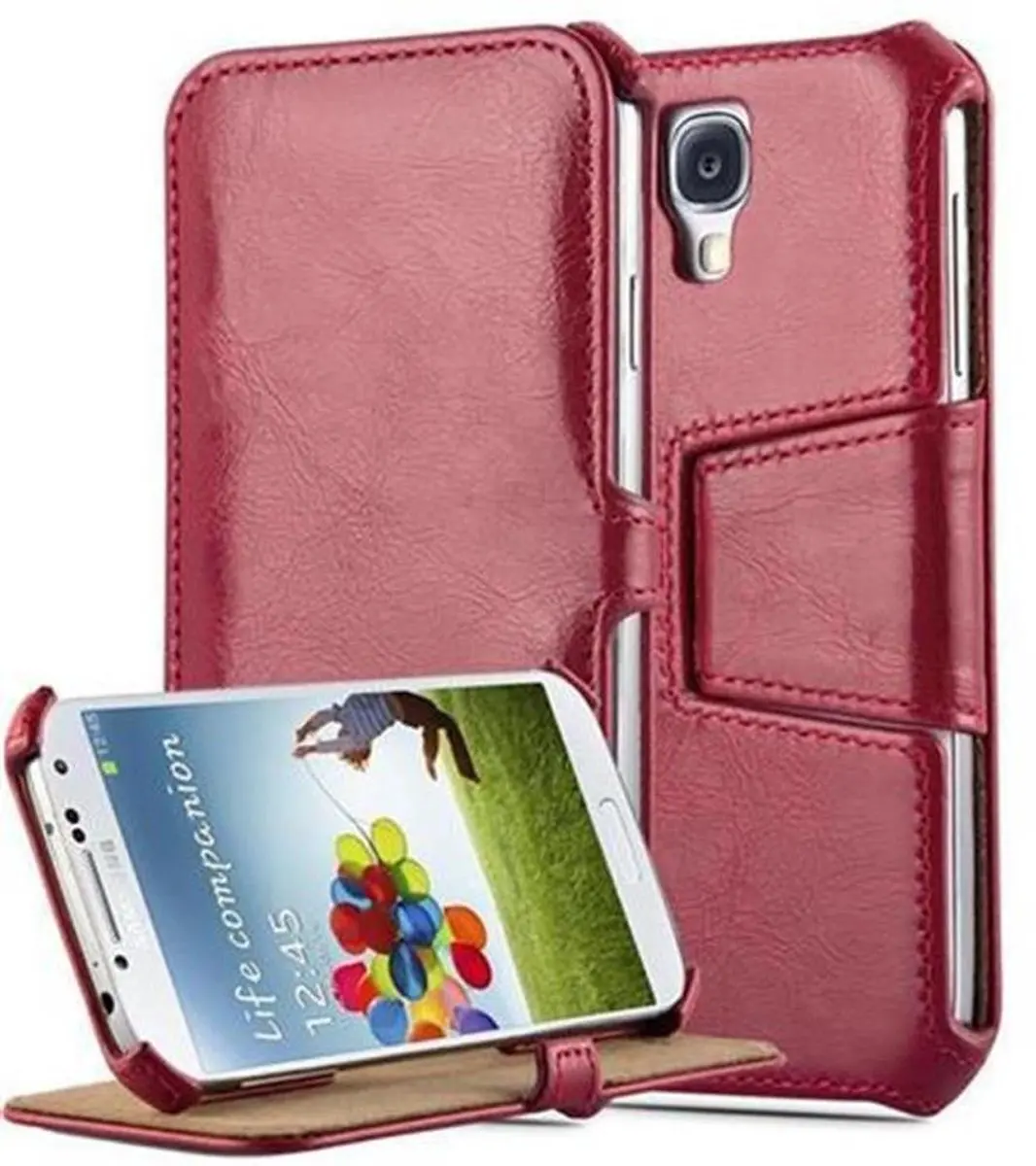 Cadorabo Hoesje geschikt voor Samsung Galaxy S4 in PASSIE ROOD