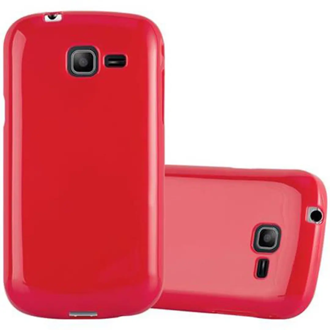 Cadorabo Hoesje geschikt voor Samsung Galaxy TREND LITE in JELLY ROOD