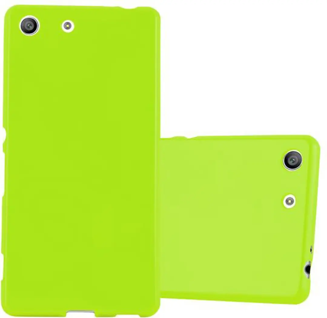 Cadorabo Hoesje geschikt voor Sony Xperia M5 in JELLY GROEN