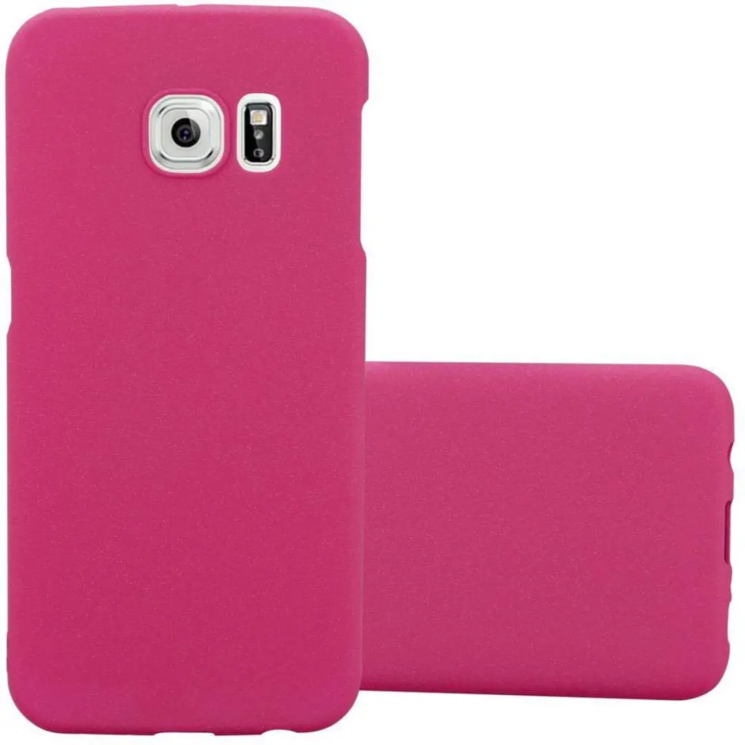 Cadorabo Hoesje geschikt voor Samsung Galaxy S6 EDGE in FROSTY ROZE