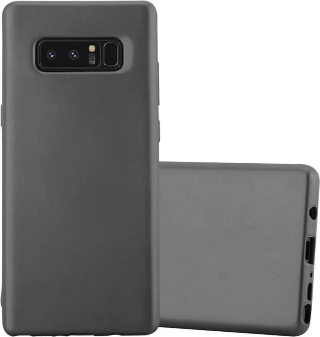 Cadorabo Hoesje geschikt voor Samsung Galaxy NOTE 8 in METALLIC GRIJS
