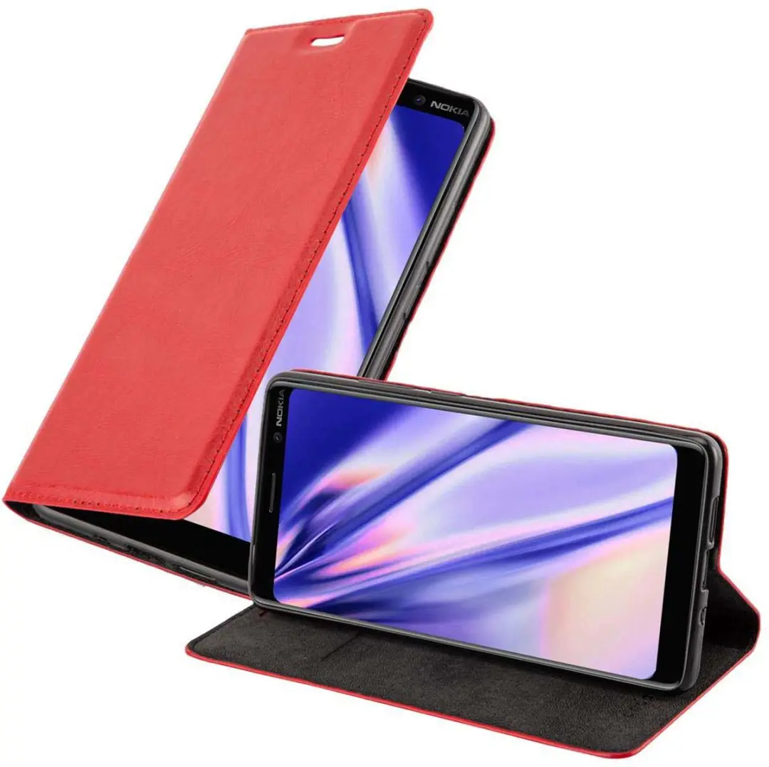 Cadorabo Hoesje geschikt voor Nokia 7 PLUS in APPEL ROOD