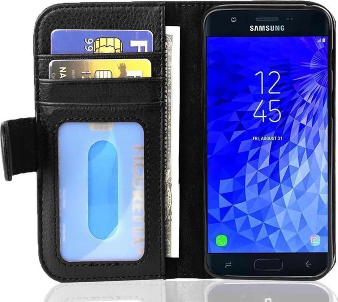 Cadorabo Hoesje geschikt voor Samsung Galaxy J7 2017 in ZWARTE OXIDE