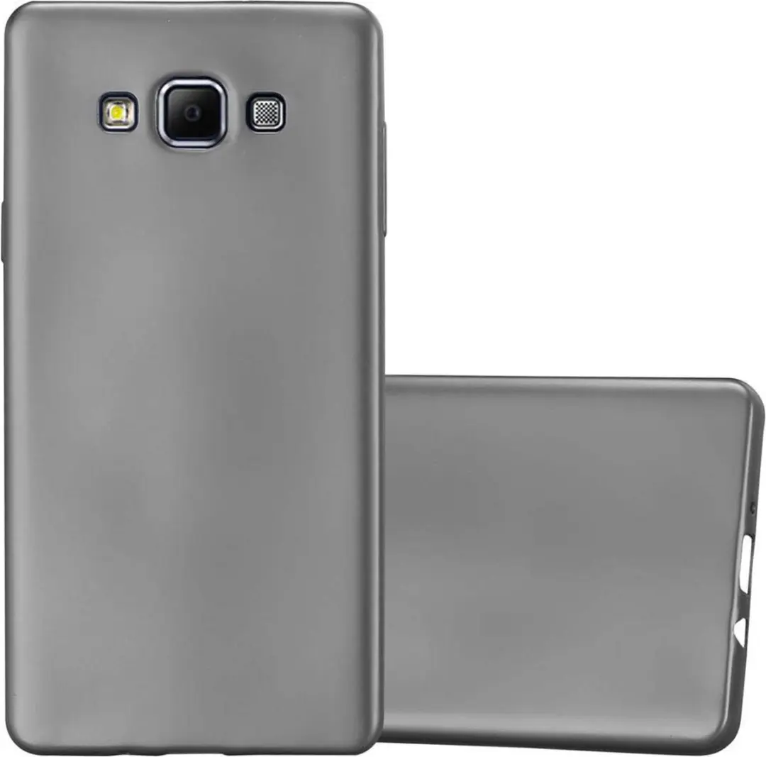 Cadorabo Hoesje geschikt voor Samsung Galaxy A7 2015 in METALLIC GRIJS