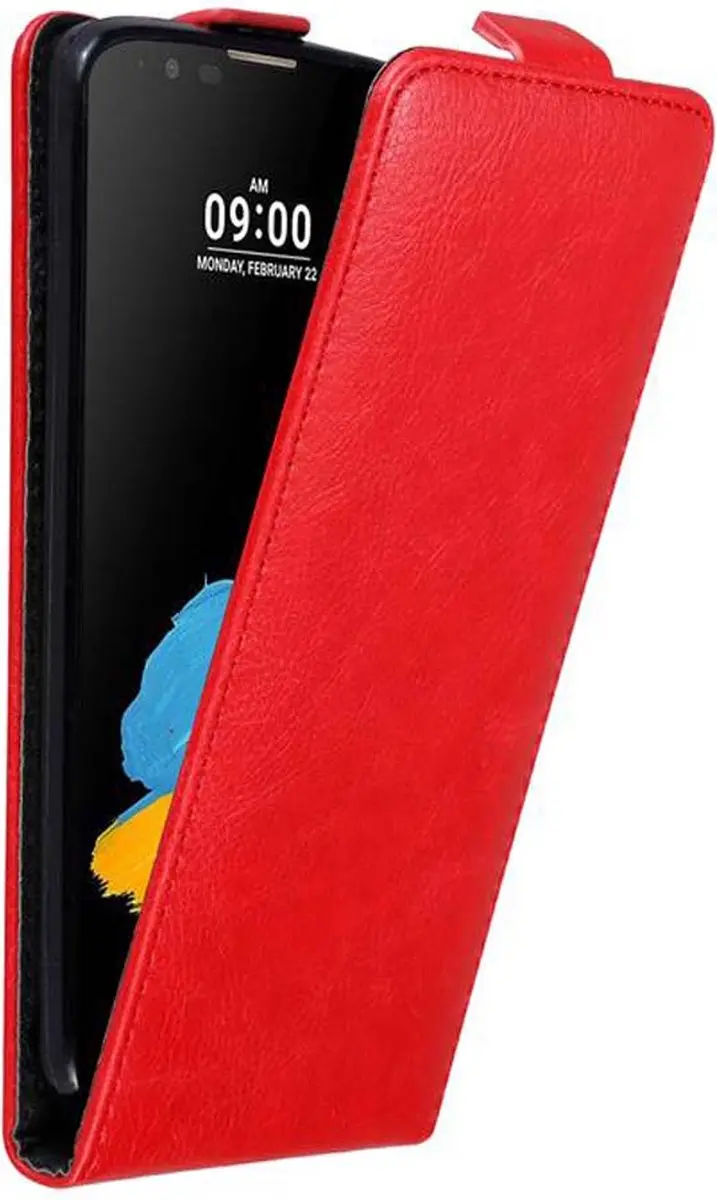 Cadorabo Hoesje geschikt voor LG STYLUS 2 in APPEL ROOD