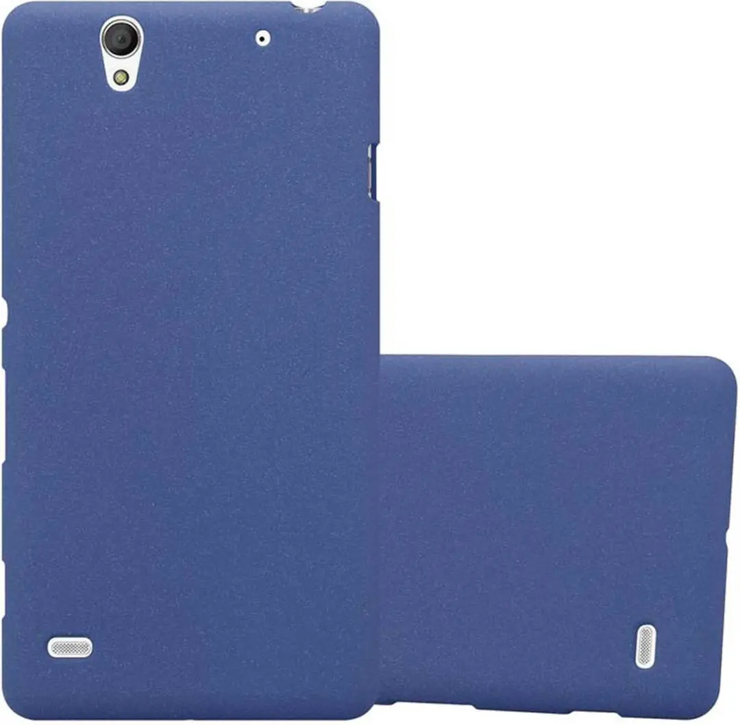 Cadorabo Hoesje geschikt voor Sony Xperia C4 in FROST DONKER BLAUW