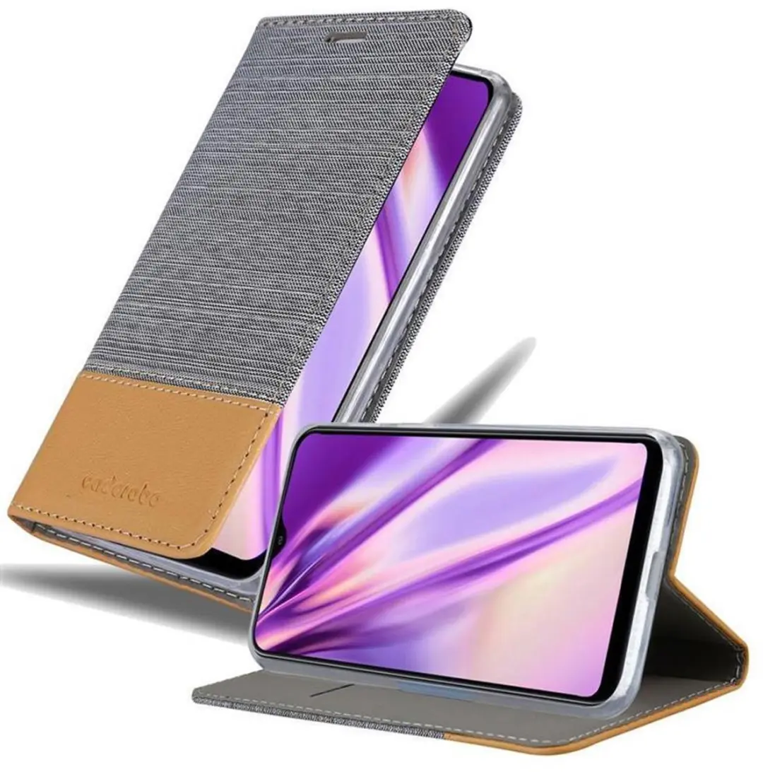Cadorabo Hoesje geschikt voor Samsung Galaxy A10 / M10 in LICHTGRIJS BRUIN
