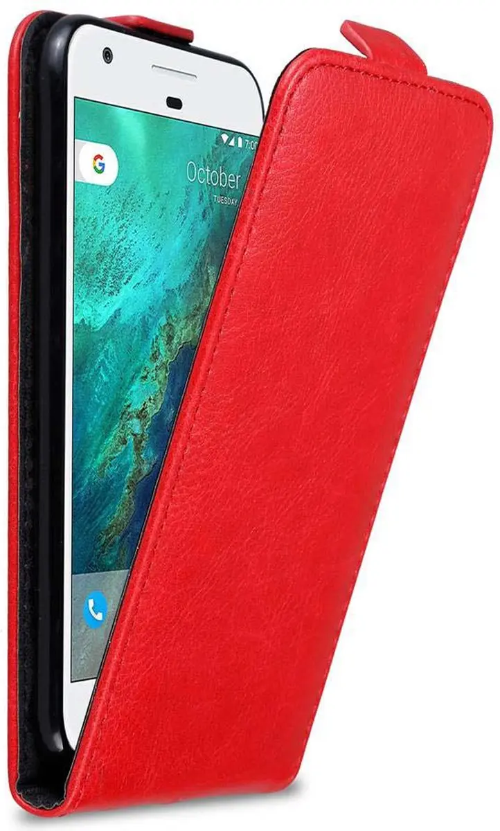 Cadorabo Hoesje geschikt voor Google PIXEL in APPEL ROOD