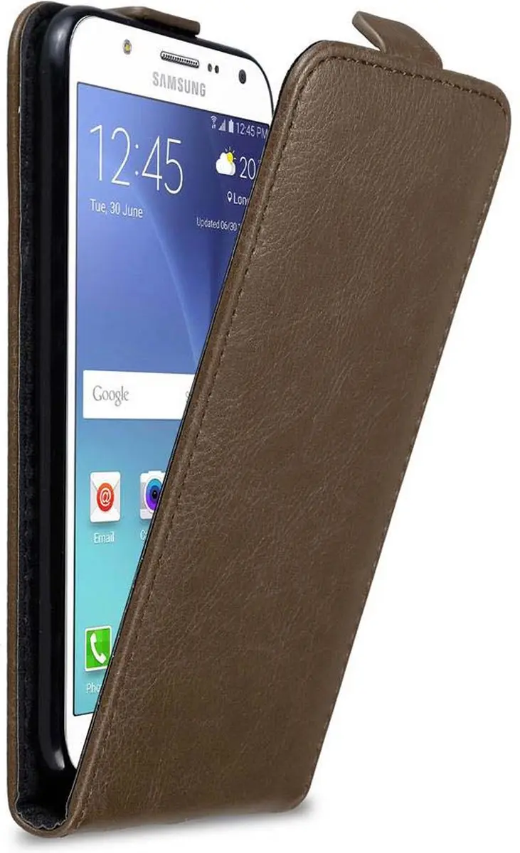 Cadorabo Hoesje geschikt voor Samsung Galaxy J7 2015 in KOFFIE BRUIN