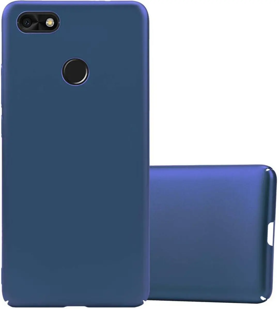 Cadorabo Hoesje geschikt voor Huawei Y6 PRO 2017 in METAAL BLAUW
