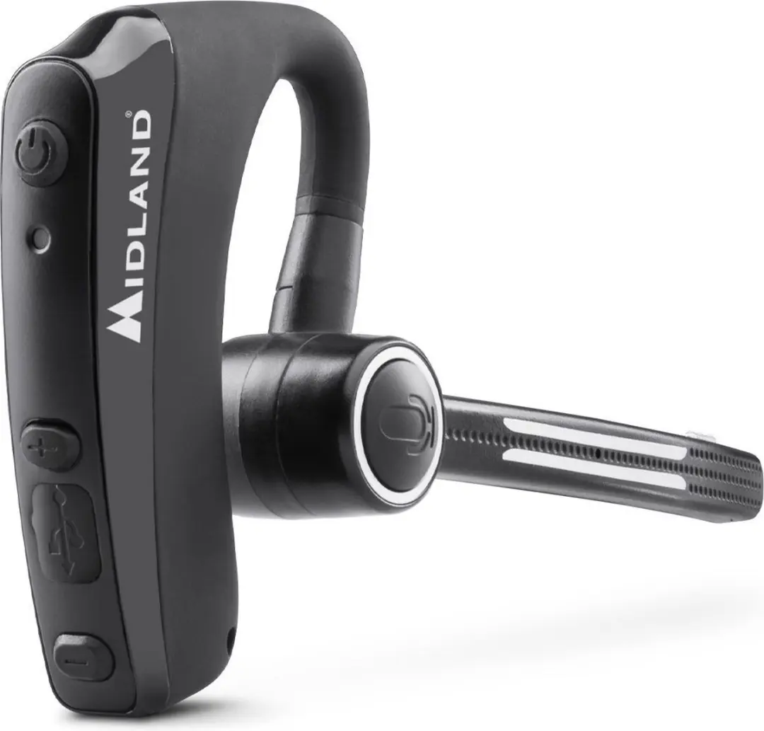Midland Dual Bluetooth Headset C1521 met PTT voor handsfree communicatie