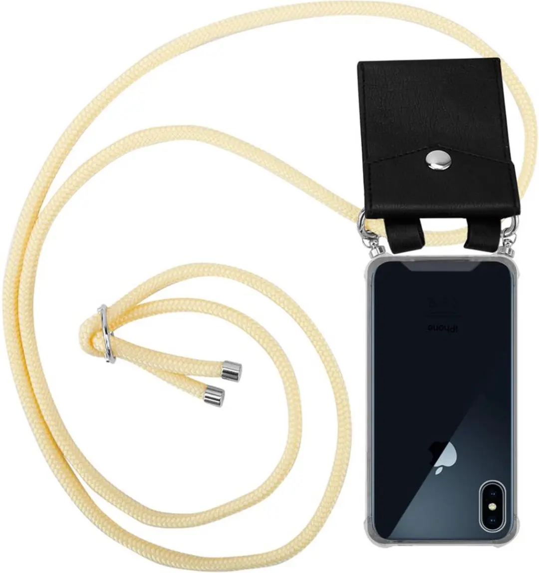 Cadorabo Hoesje geschikt voor Apple iPhone X / XS in ROOM BEIGE