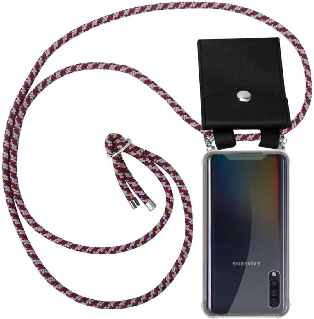 Cadorabo Hoesje geschikt voor Samsung Galaxy A50 4G / A50s / A30s in ROOD GEEL W