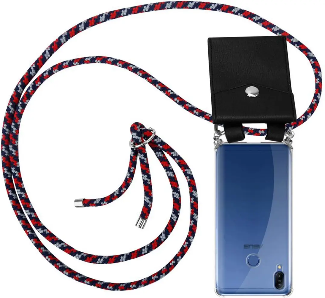 Cadorabo Hoesje geschikt voor Asus ZenFone MAX M2 in ROOD BLAUW WIT