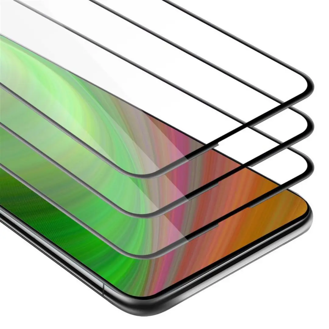 Cadorabo 3x Screenprotector geschikt voor Honor 9X PRO Volledig scherm pantserfo