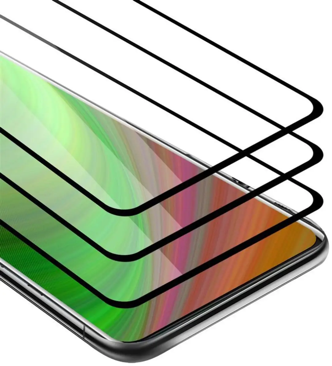 Cadorabo 3x Screenprotector geschikt voor OnePlus 8 Volledig scherm pantserfolie