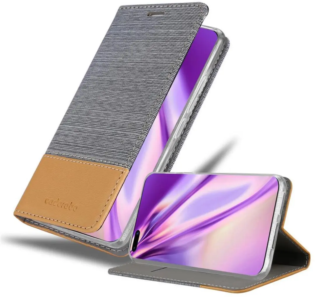 Cadorabo Hoesje geschikt voor Huawei P40 PRO / P40 PRO+ in LICHTGRIJS BRUIN