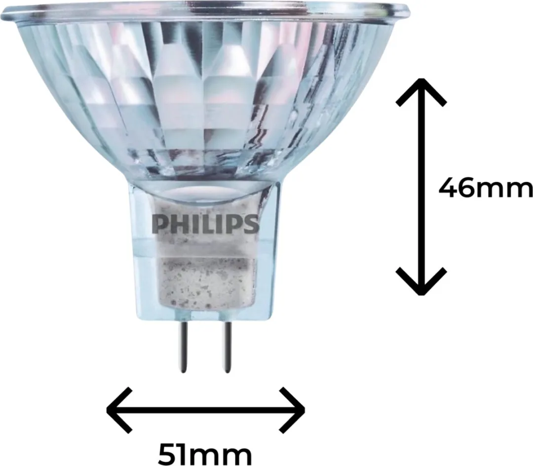 Philips LED GU5.3 35W Dimbare Halogeen Spotjes 3 Stuks