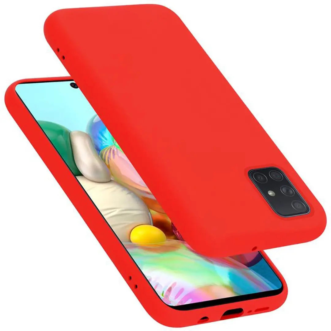 Cadorabo Hoesje geschikt voor Samsung Galaxy A51 4G / M40s in LIQUID ROOD