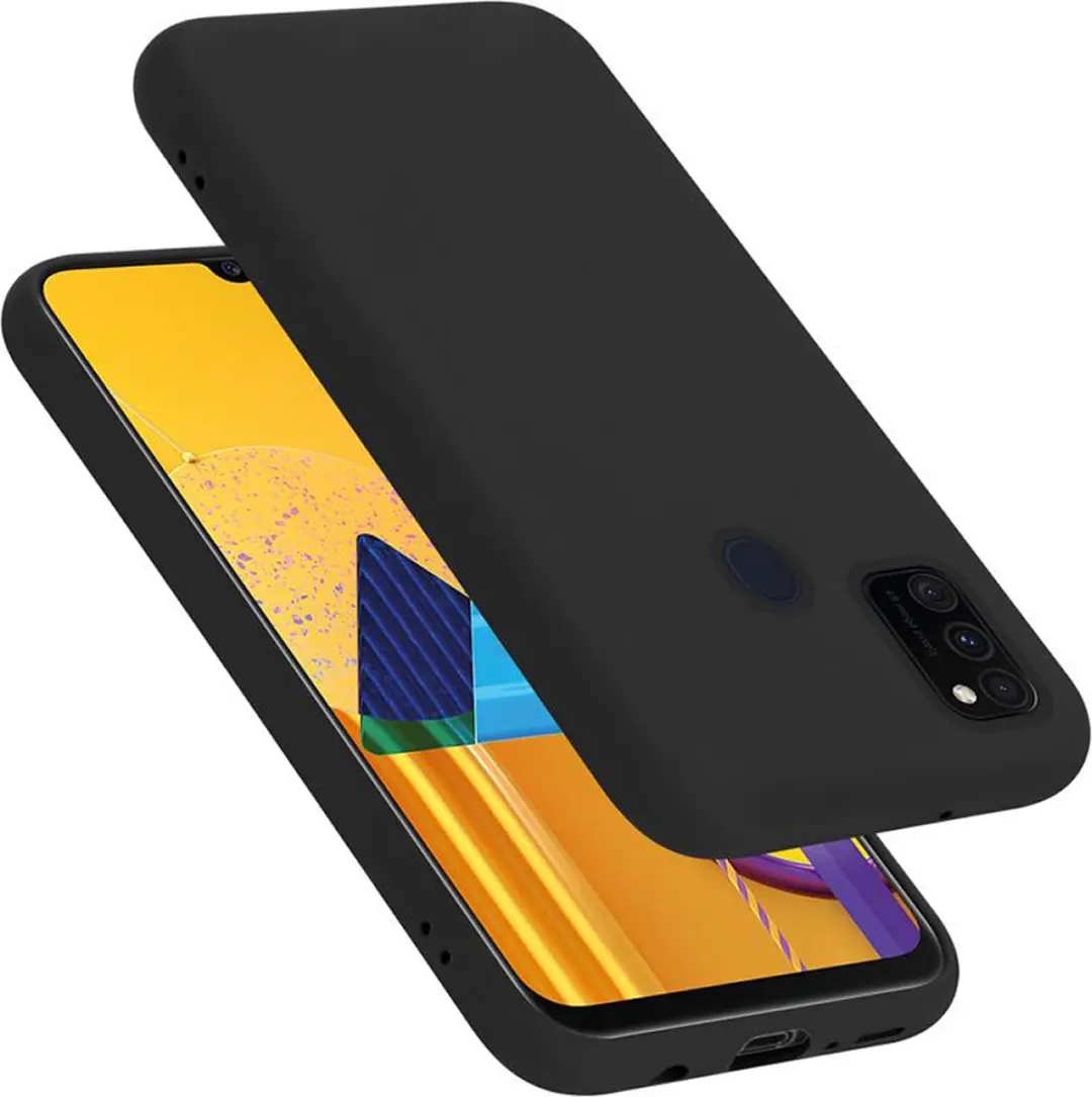 Cadorabo Hoesje geschikt voor Samsung Galaxy M21 / M30s in LIQUID ZWART
