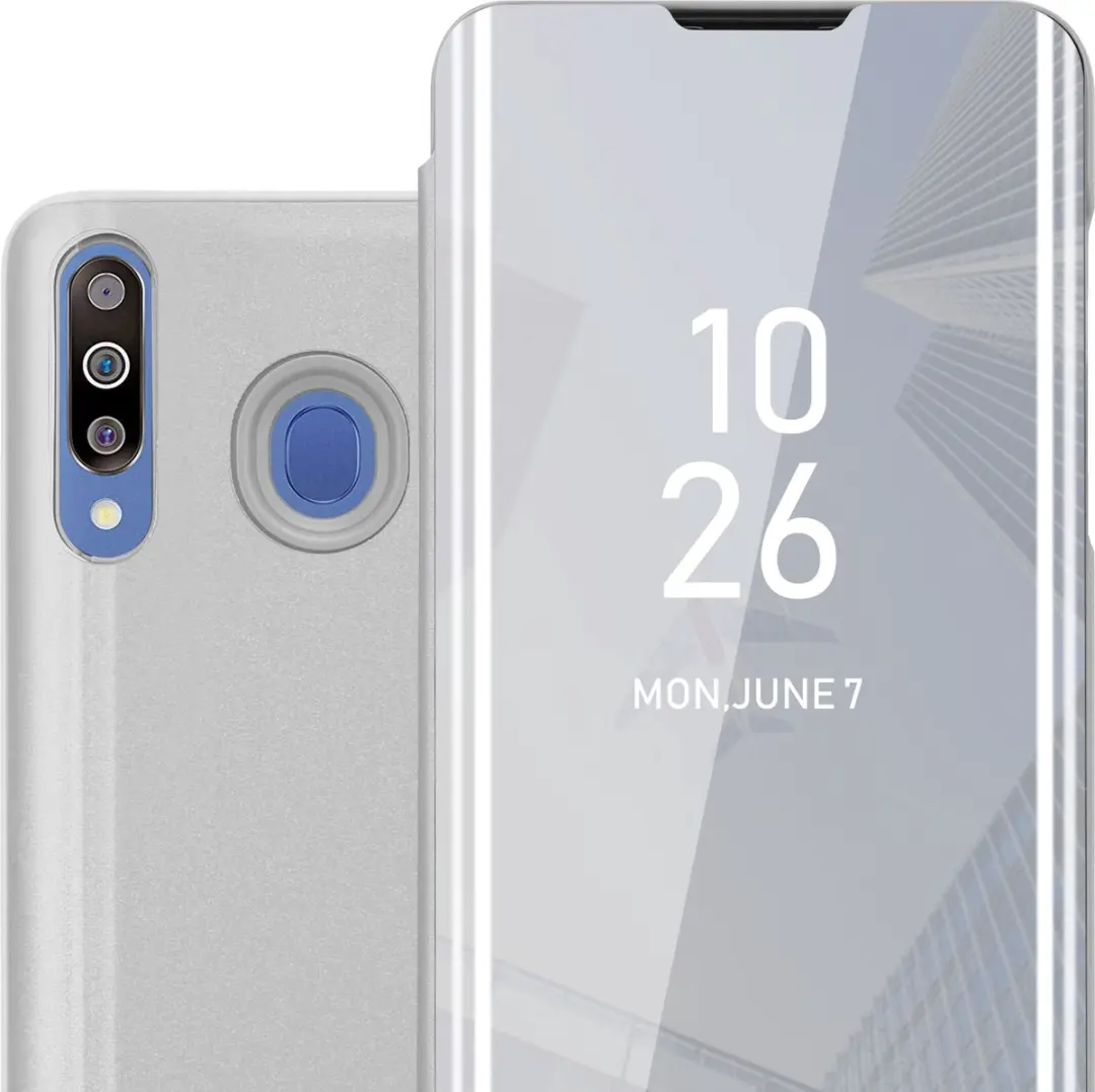 Cadorabo Hoesje geschikt voor Samsung Galaxy M30 / A40s in AGAAT ZILVER