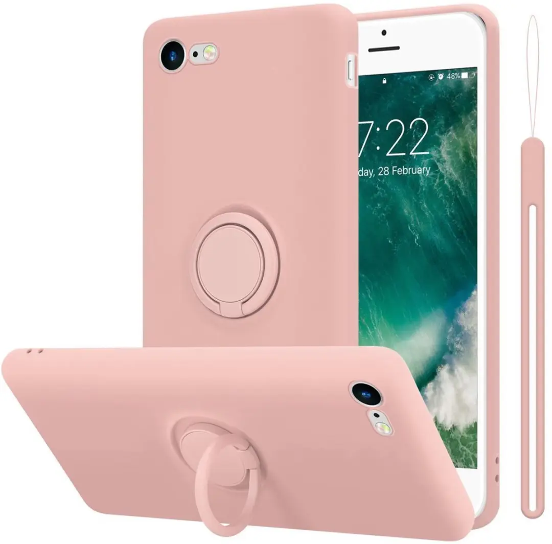 Cadorabo Hoesje geschikt voor Apple iPhone 7 / 7S / 8 / SE 2020 in LIQUID ROZE