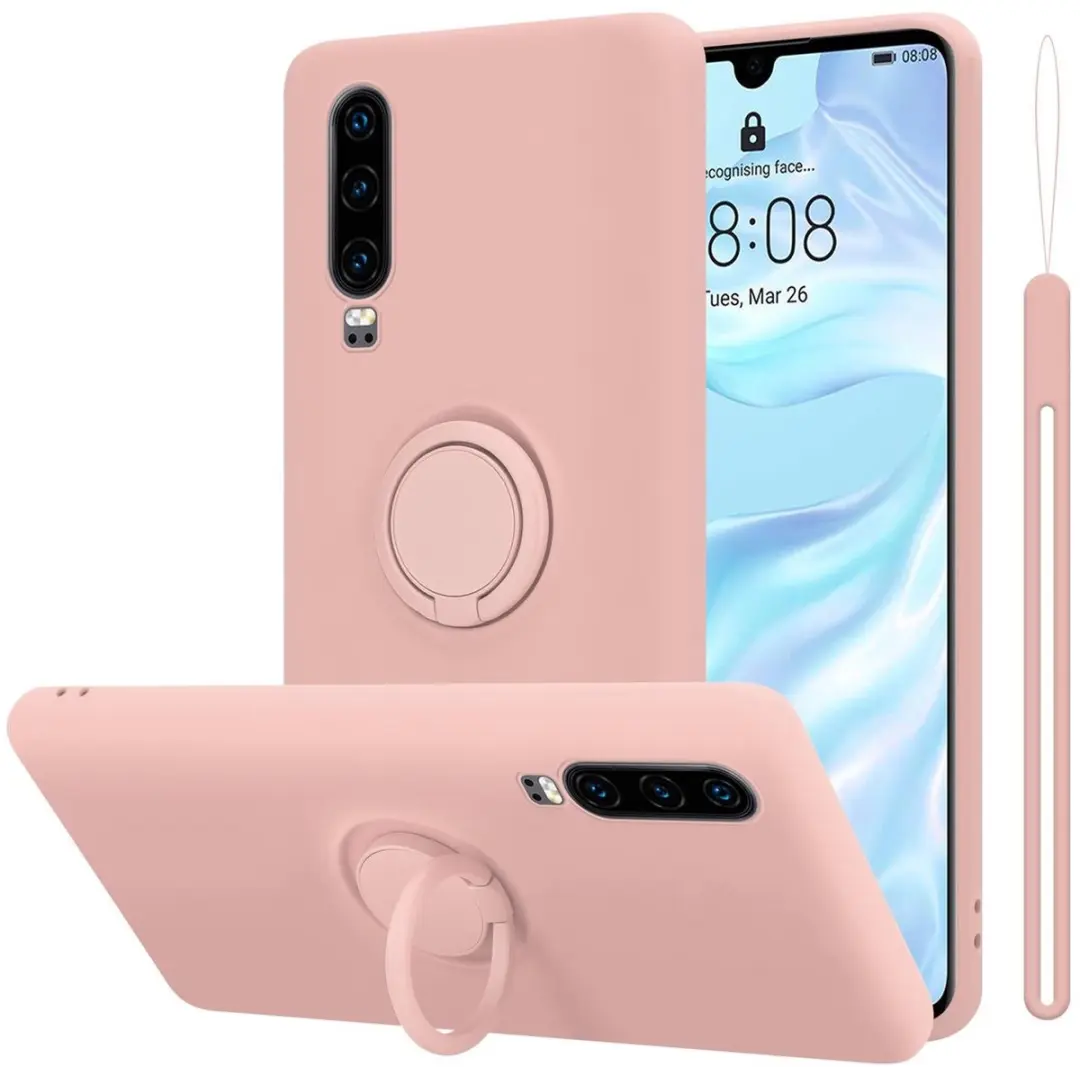 Cadorabo Hoesje geschikt voor Huawei P30 in LIQUID ROZE