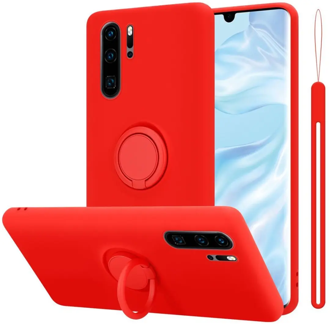 Cadorabo Hoesje geschikt voor Huawei P30 PRO in LIQUID ROOD