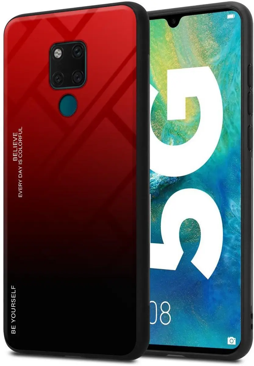 Cadorabo Hoesje geschikt voor Huawei MATE 20 in ROOD