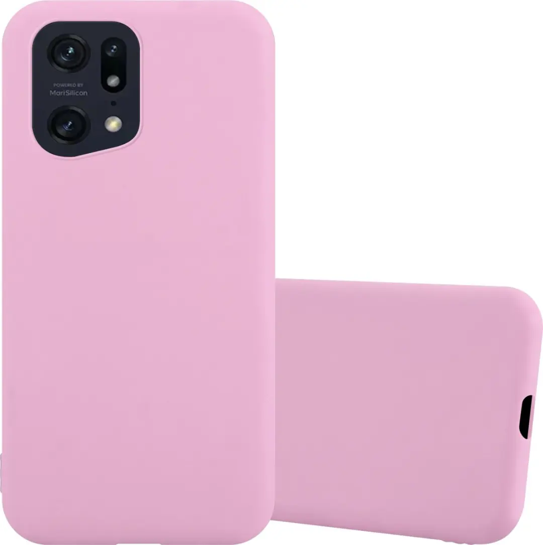 Cadorabo Hoesje geschikt voor Oppo FIND X5 PRO in CANDY ROZE