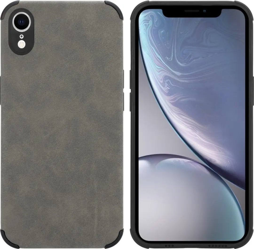 Cadorabo Hoesje geschikt voor Apple iPhone XR in Zand Grijs