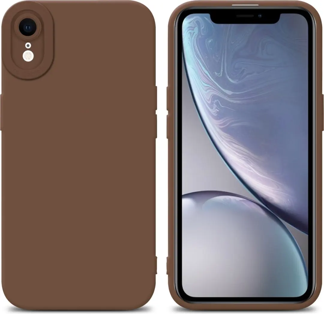 Cadorabo Hoesje geschikt voor Apple iPhone XR in FLUID BRUIN